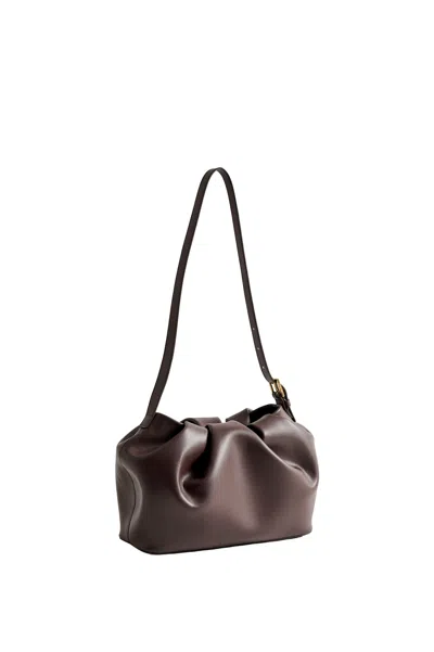 Themoirè Lara Vegan Fabric Handbag In Black
