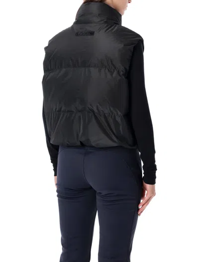 Goldbergh High Collar Padded Sleeveless Jacket In Black