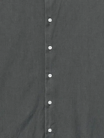 Finamore 1925 Shirt Denim In Gray