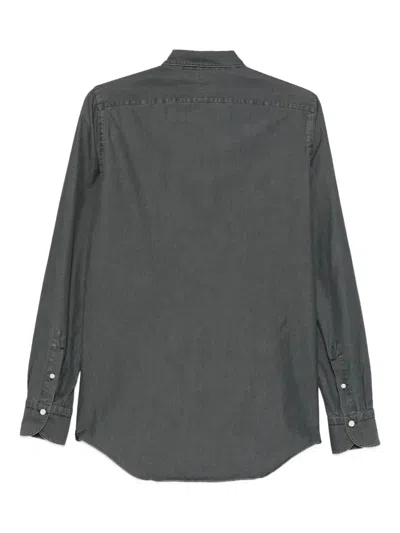 Finamore 1925 Shirt Denim In Gray