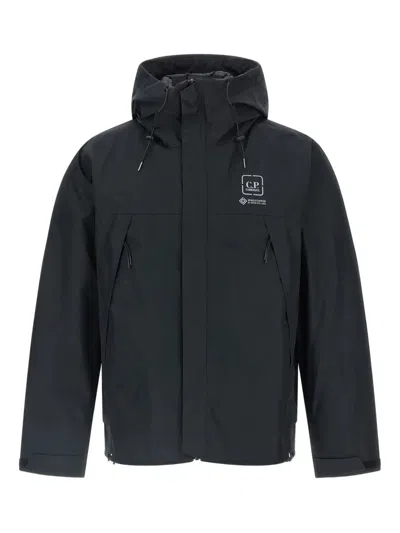 C.p. Company Outerwear Medium Jacket In Goretex Windstopper Clothing In Black