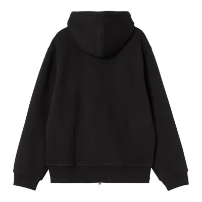 Carhartt Hooded Sweatshirt Featuring Kangaroo Pocket In Black