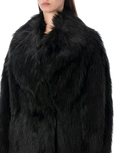 Stand Studio Katalina Double-breasted Coat In Black