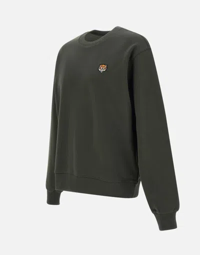 Kenzo Cotton Sweatshirt In Brown