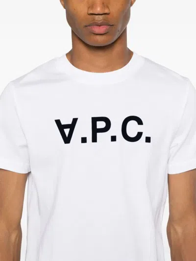 Apc A.p.c. Standard Grand Vpc Cotton T-shirt In White