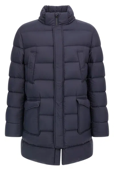 Herno A-shape Jacket In Taffeta In Blue