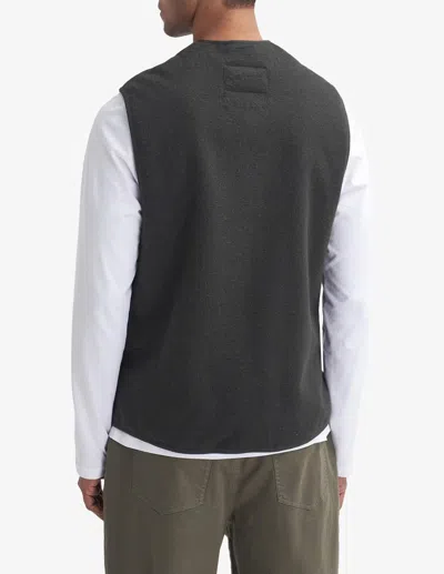 Barbour Zip-front Pocket Fleece Vest In Green