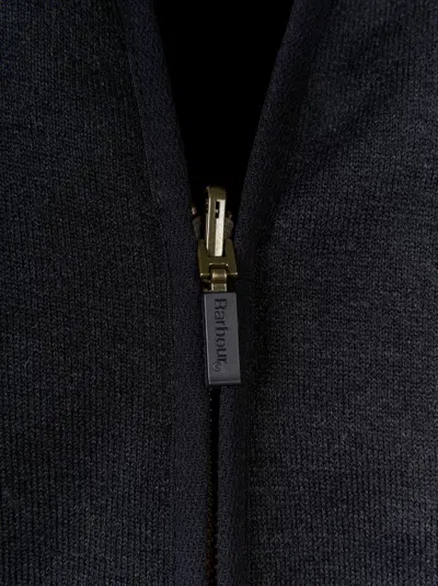 Barbour Warm Pile Waistcoat Zip In Black