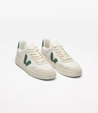 Veja V-90 Organic Leather Sneaker In Neutral