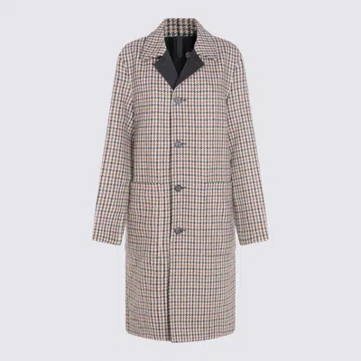 Mackage Houndstooth-pattern Coat In Brown