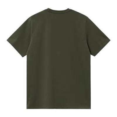 Carhartt S/s Chase Olive Green T-shirt In Green