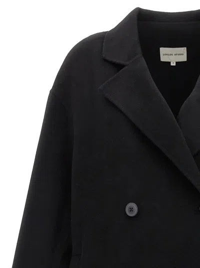 Loulou Studio Borneo Coat In Blue