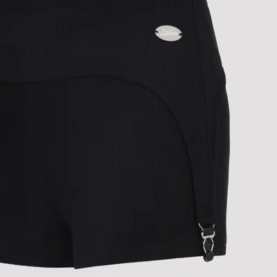 Jean Paul Gaultier Lingerie Garter Shorts In Black