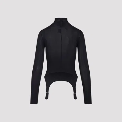 Jean Paul Gaultier Lingerie Garter Top In Blue