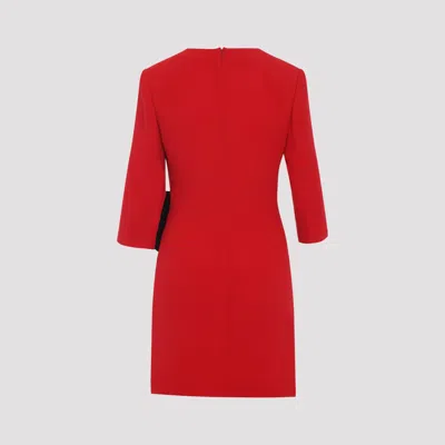 Valentino Cady Couture Mini Dress In Red
