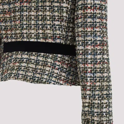 Valentino Garavani Multicolored Patterned Wool-blend Jacket In Multi