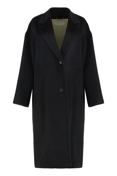 Golden Goose Wool And Mohair Coat In Black
