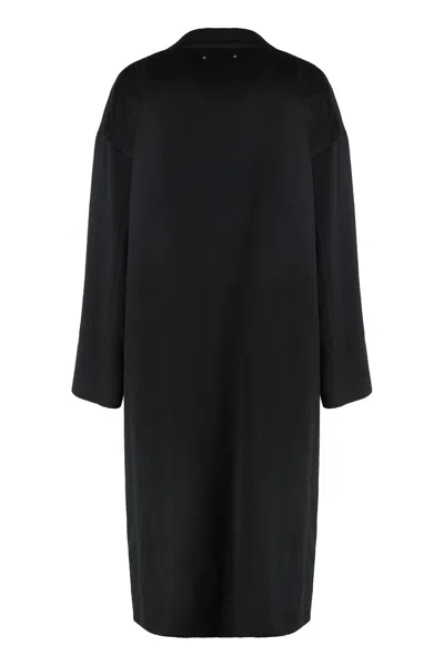 Golden Goose Wool And Mohair Coat In Black