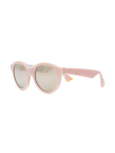 Shop Retrosuperfuture 'mona Ferragosto' Sunglasses In Pink