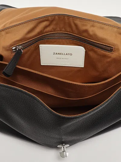 Zanellato Postina Daily M Shoulder Bag In Black