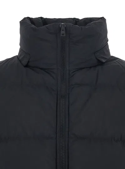 Herno Black Down Jacket With Removable Drawstring Hood In Tech Fabric Woman In Black