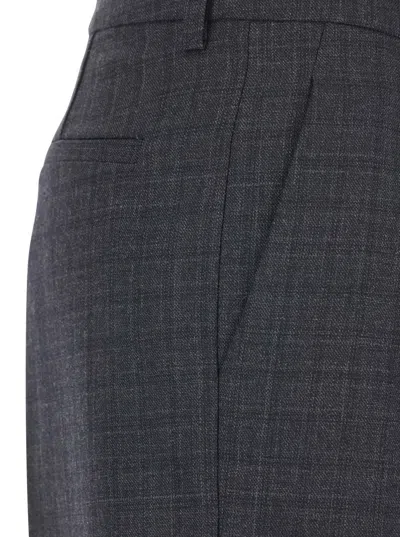 Mauro Grifoni Grey Pants With Belt Loops In Wool Woman In Gray