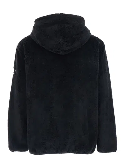 Tatras Menfi Black Jacket With Drawstring Hood And Logo Patch On The Sleeve In Ecofur Man In Black