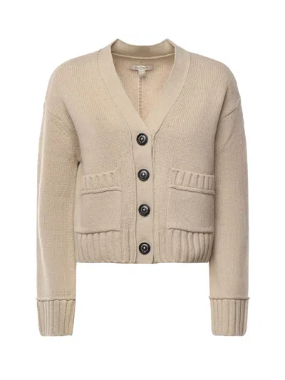 Barbour Faye Wool Blend Cardigan In Neutral