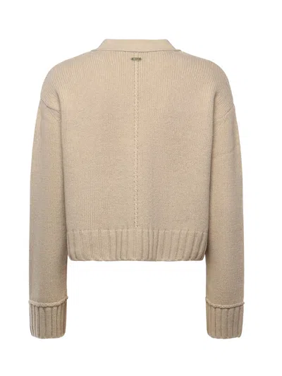 Barbour Faye Wool Blend Cardigan In Neutral