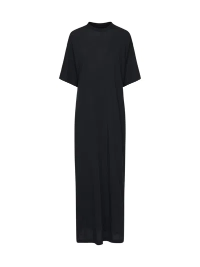 Balenciaga Maxi Cocoon Dress In Black