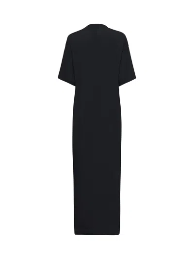 Balenciaga Maxi Cocoon Dress In Black