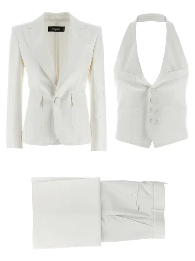 Dsquared2 Bianca Day Suit Dress In White