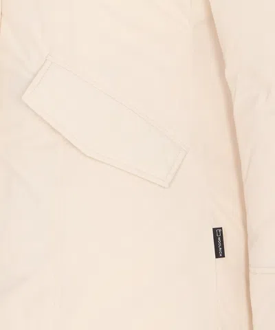 Woolrich Arctic Raccoon Parka In Neutral