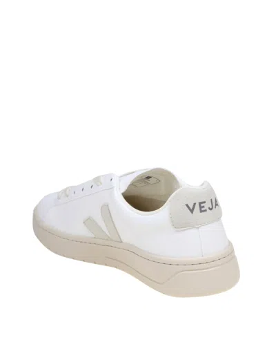 Veja Urca Sneakers In White Coated Cotton In Brown