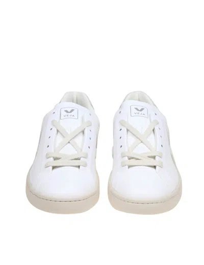 Veja Urca Sneakers In White Coated Cotton In Brown