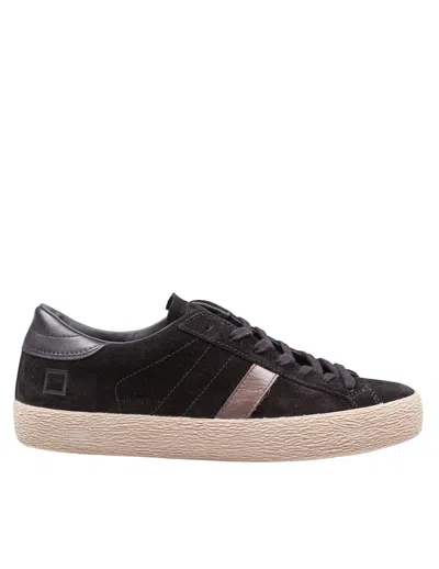 Date Hill Low Suede Sneakers In Black In Black