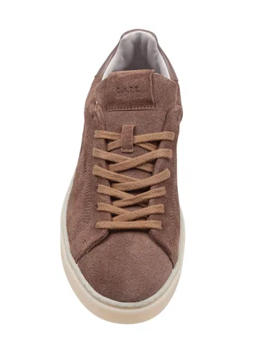 Date Levante Sneakers In Taupe Suede In Brown