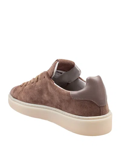 Date Levante Sneakers In Taupe Suede In Brown