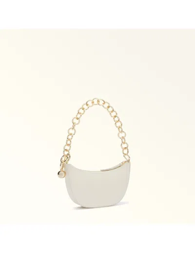 Furla Sfera Leather Shoulder Bag In White