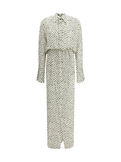 Petar Petrov Polka Dot Dress In Gray