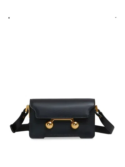 Marni Trunkaroo Mini Bag With Flap Closure In Black