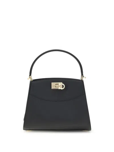 Ferragamo Studio Box Handbag In Black
