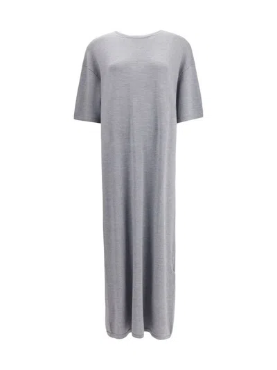 Khaite Bindi Dress In Gray