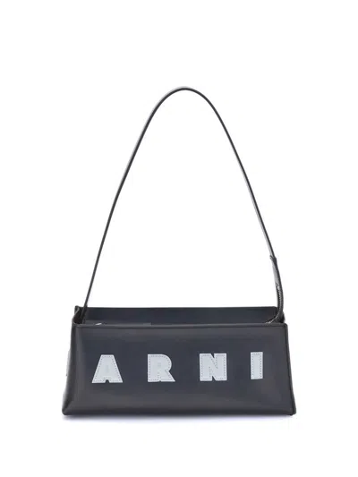 Marni Museo Baguette Shoulder Bag In Black