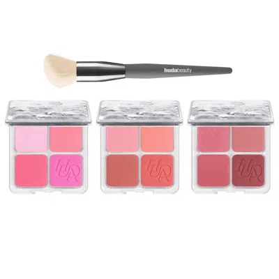 Huda Beauty Ethereal Blush Trio & Brush Kit In Multi