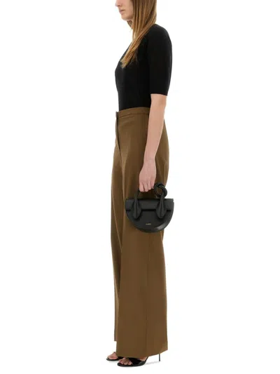 Pt Torino Brown Virgin Wool Trousers In Brown