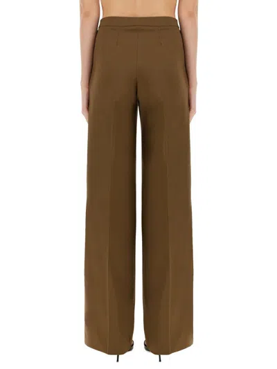 Pt Torino Brown Virgin Wool Trousers In Brown