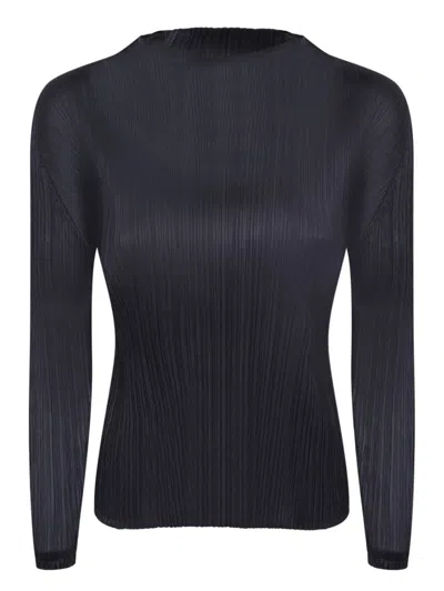 Issey Miyake Tops In Black