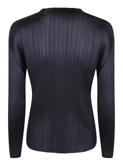 Issey Miyake Tops In Black