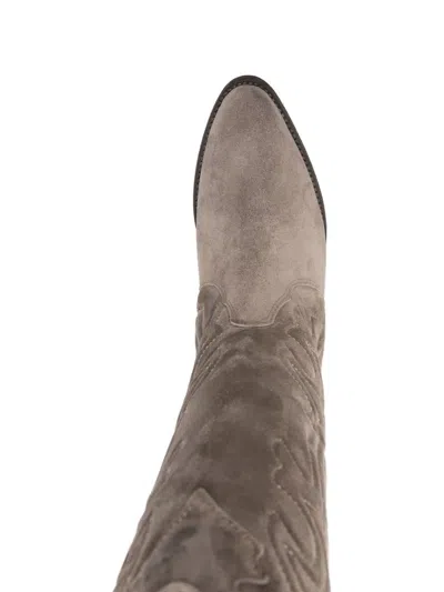 Julie Dee Ge039 Embroidered Boot In Gray